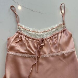 Revolve Majoralle Pink Lace Trim dress